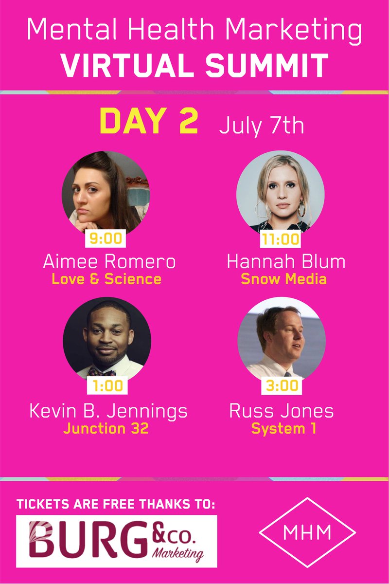 MHM 2020 Day 2 Lineup — Today set the stage, tomorrow starts to dive deeper.

mhmarketing.org