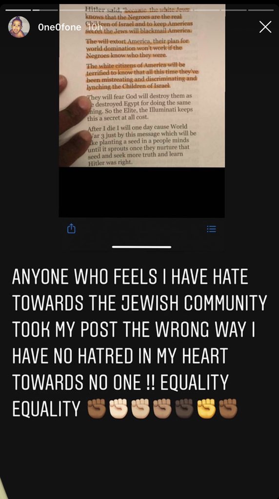 DeSean Jackson, posts a quote from Hitler, says he’s not anti-Semitic and then highlights the particularly anti-Semitic part.As an Eagles fan, this is disgusting. Where is the response from the team and the NFL?