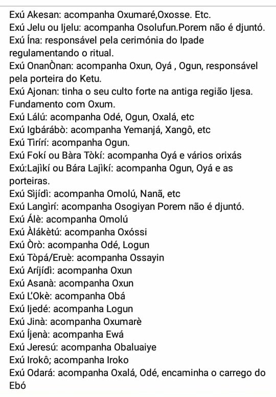 AfricanasRaizes's tweet photo. Qualidades de exu bará. https://t.co/ooHHxFaHcc