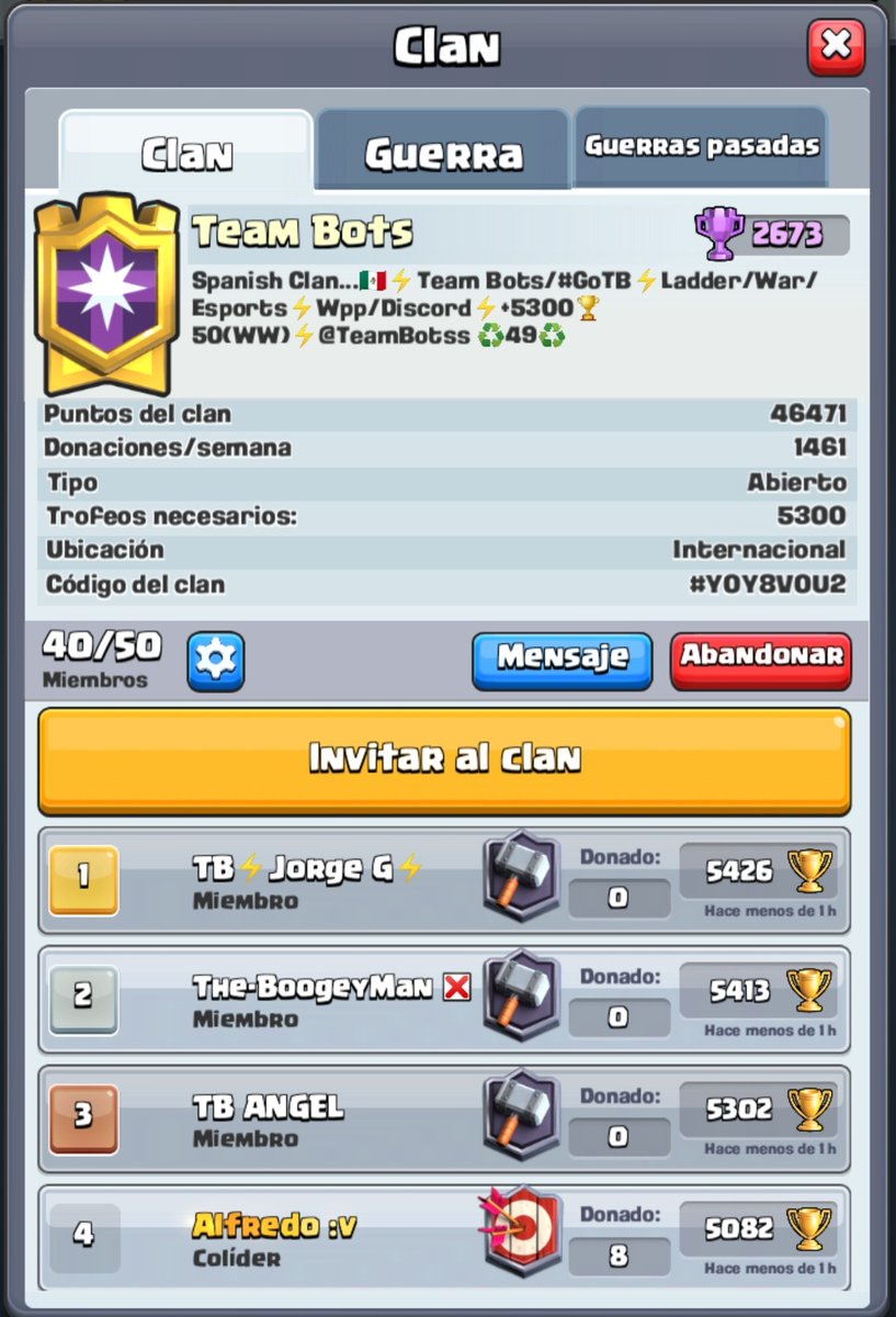 Buscamos jugadores de ladder que quieran competir por nuestros premios:

🥇10$
🥈5$
🥉5$

Unetenos!!!
Si estas interesaso mandar MD para recibir nuestro link.