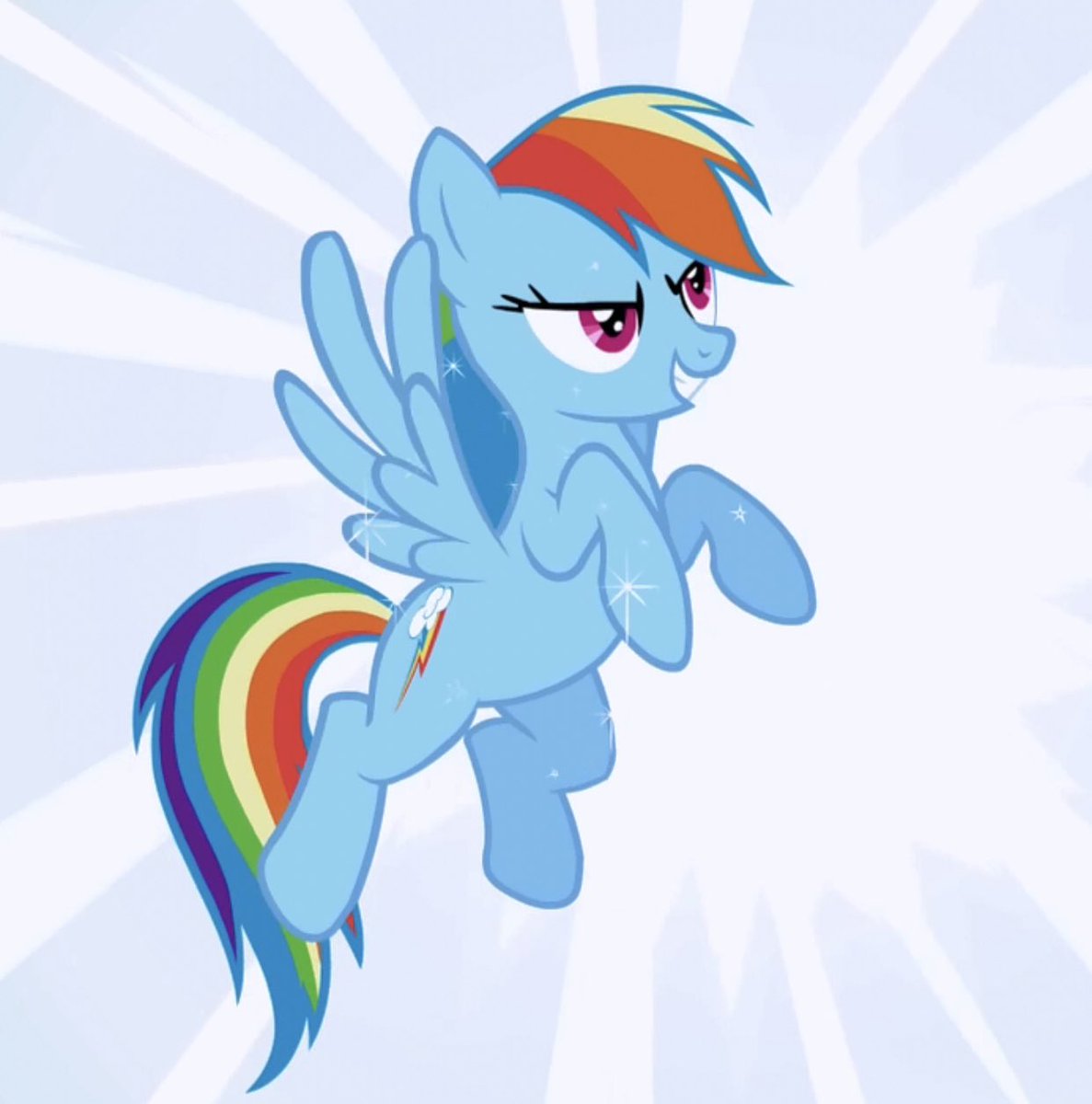 Kageyama as Rainbow Dash- definitely have anger issues- would jump off a building just to prove a point - rise to the bait when someone makes fun of them/provokes them- EXTREMELY talented naturally (sonic rainboom, kageyama setting genius)