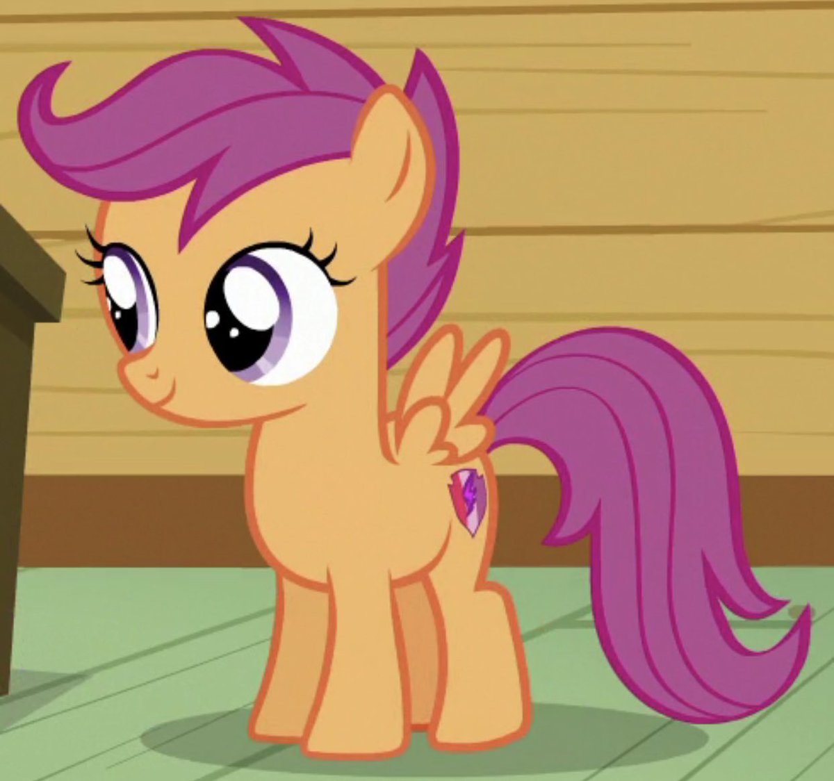 Tanaka as Scootaloo - impulsive, brash, act before thinking - loyal to their friends, confronts anyone who bothers them- focus on what matters to them (volleyball, learning to fly) may neglect activities they wish to avoid (school)