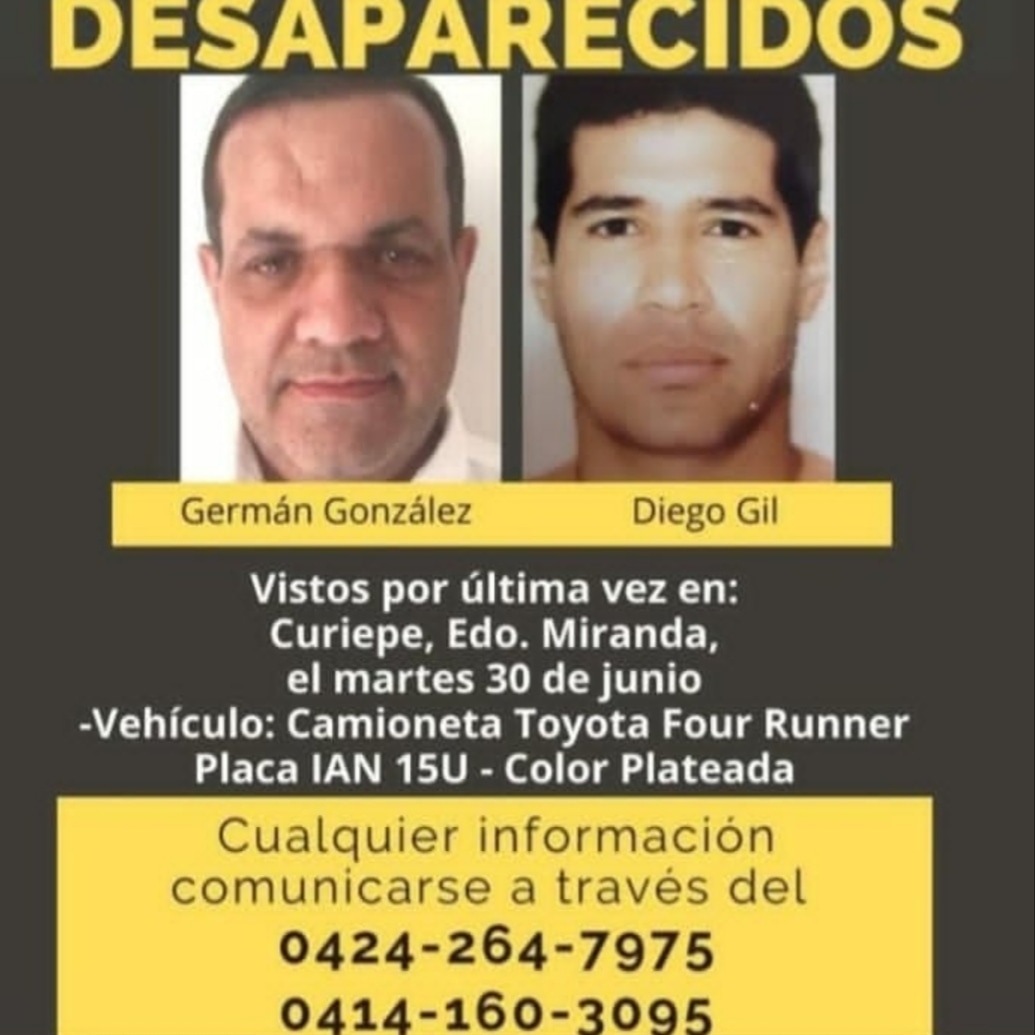 Ricardo84750233's tweet photo. Por favor ayudennos a encontrarlos @LuisOlavarrieta @pedroluisflores @antonioriverog @jguaido @DarvinsonRojas @unaiamenabar  @MariaCorinaYA @ibepacheco @ https://t.co/re2VPU1stN