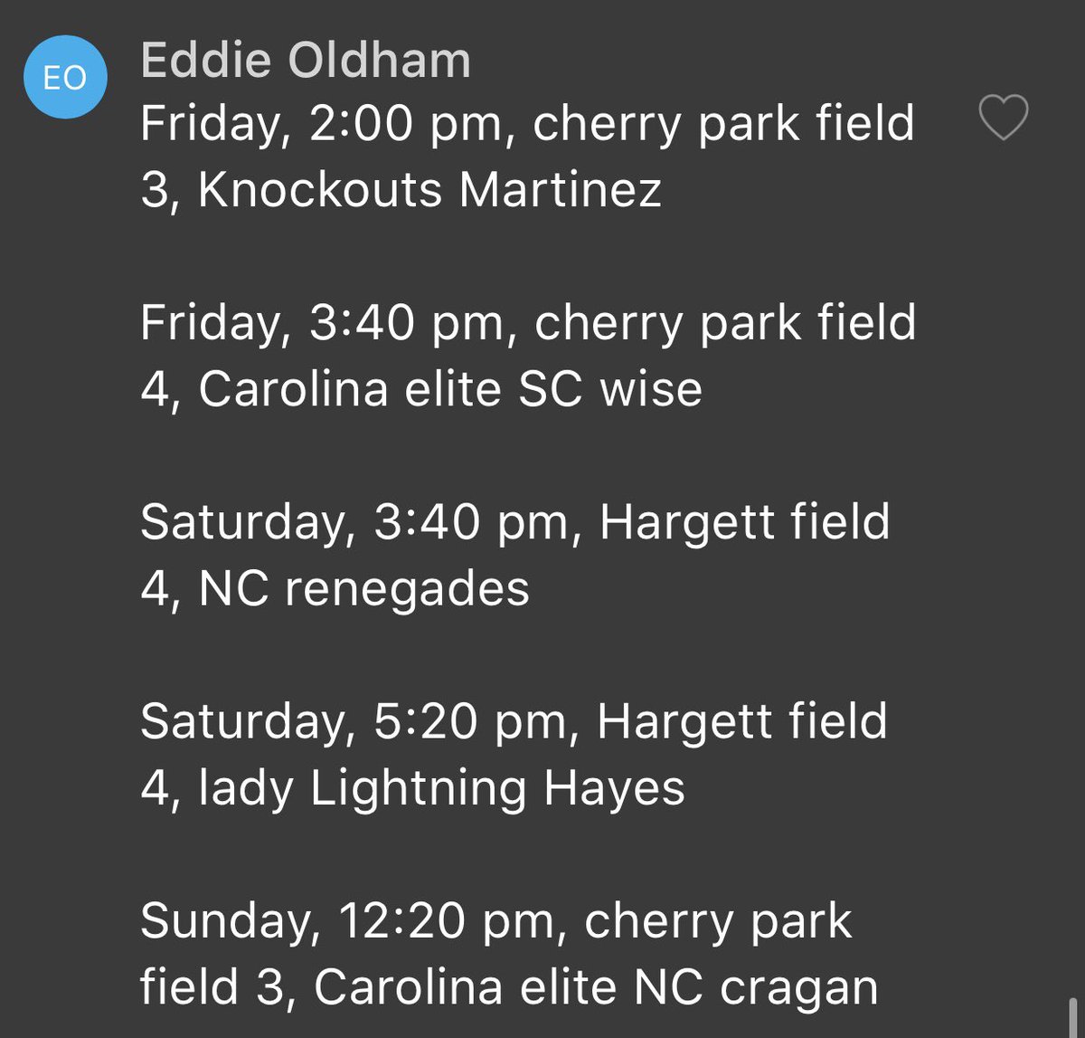 maciclark7's tweet photo. Excited to be finally hitting the field in Rock Hill, SC! Here is the schedule I will post the link when I get it!
@CoachNORTUNCW @CoachKamaUNCW @coach_ruechel @drdotusa1 @UNCCoachPapa @coachbreneman @Coach_Jo4444 @Taylor_Wike_ @GWUSoftball @HollarShena @ElliottSaysWhat https://t.co/UbkLO9MLZE