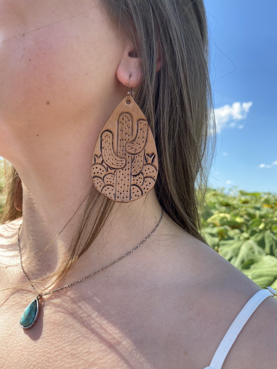 hgleatherworks's tweet photo. Check out our custom earrings! Ask us about these guys! https://t.co/UqIfaktx5m