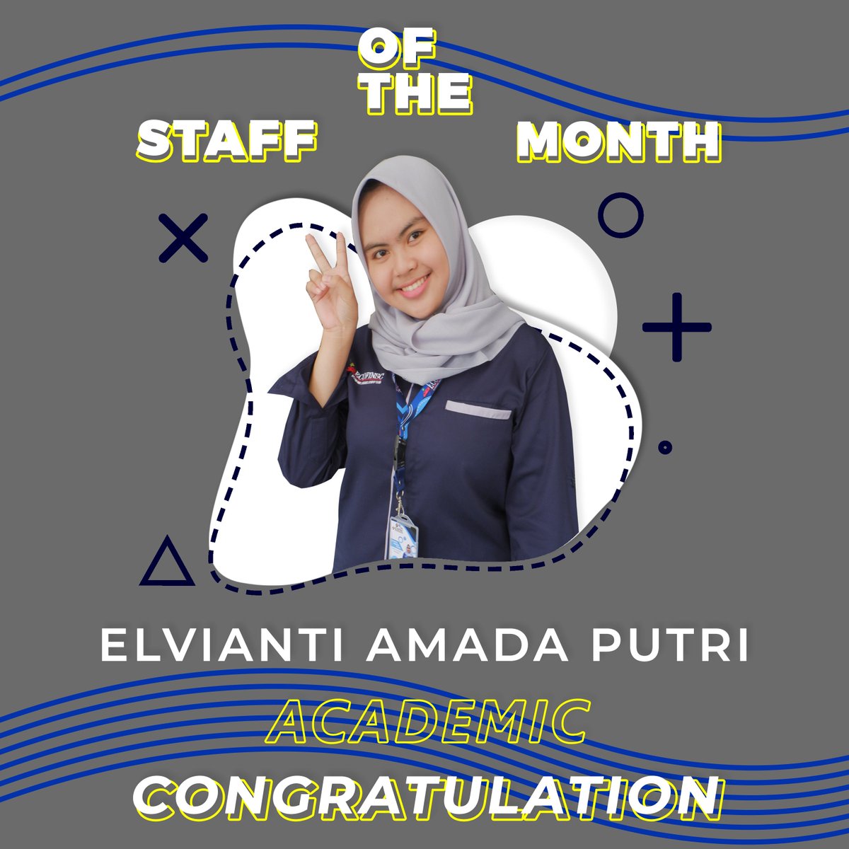 ECOFINSC's tweet photo. [STAFF OF THE MONTH - JUNE]

ECOFINSC FEB UNDIP congratulates to :

1. Dhanka Brianta Ginting
(Accounting 2019)
2. Elvianti Amada Putri
(Economics Development 2019)

Congratulations on your achievements this month. Thanks for your hard work.

#ECOFINSC
#ExpertInFinance https://t.co/KrKC973547