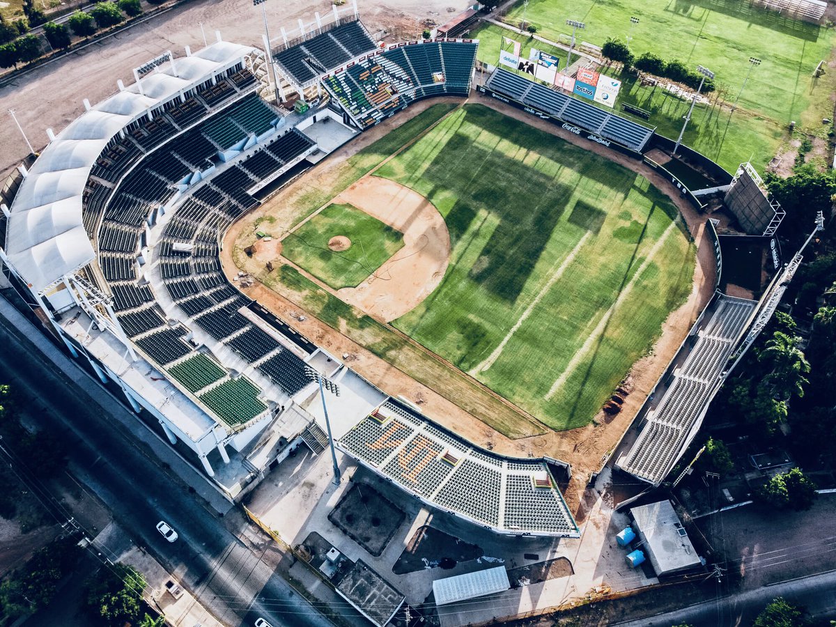 Rev_Strikeout's tweet photo. Estadio EMILIO IBARRA ALMADA, casa de los Cañeros de Los Mochis. 

(Fotos cortesía @AxlBg ) @verdesxsiempre @LMPbeisbol https://t.co/g07J7ee74F