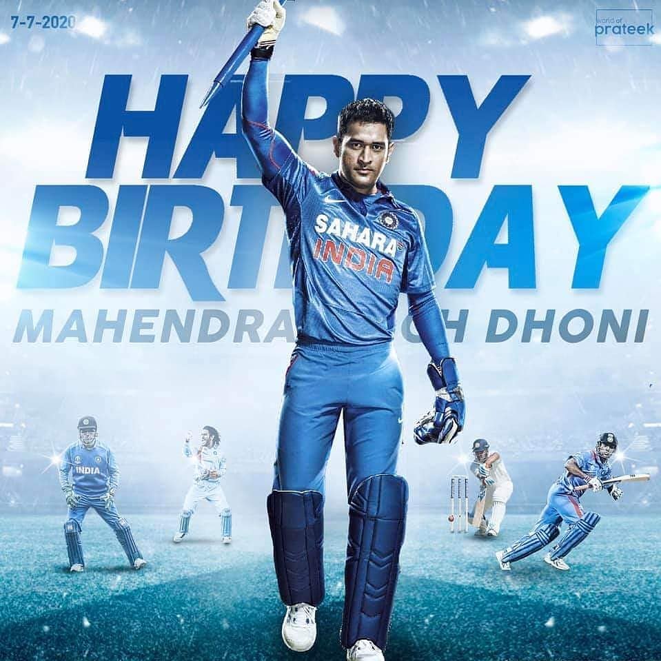 Happy Birthday to Mahendra Singh Dhoni, the great former captain of the Indian team 