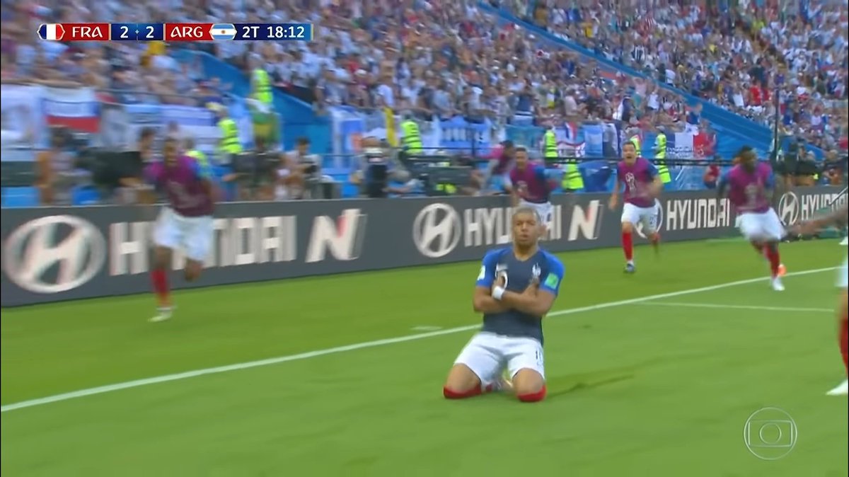 A 2 anos atrás a Argentina sentava pro Mbappe