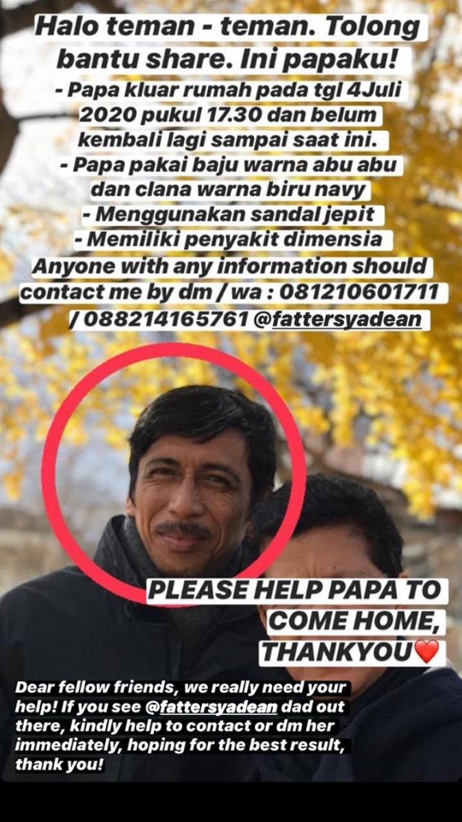 ohypebitj's tweet photo. temen2 tolong bantu share ya, semoga cepet ketemu dengan selamat papanya temenku yg liat jg bisa hubungi nomer yg tertera dibawah. makasih. https://t.co/KheWdwSrDe