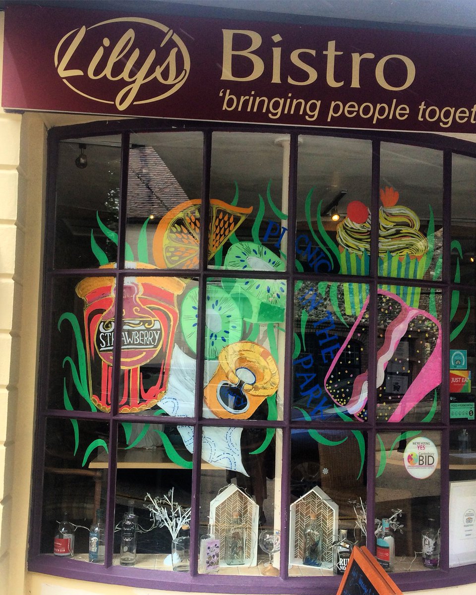 OramLu's tweet photo. A small round up of my ‘Hello Canterbury” windows created in lockdown for local businesses in #Canterbury https://t.co/Jw0H3l9mJn