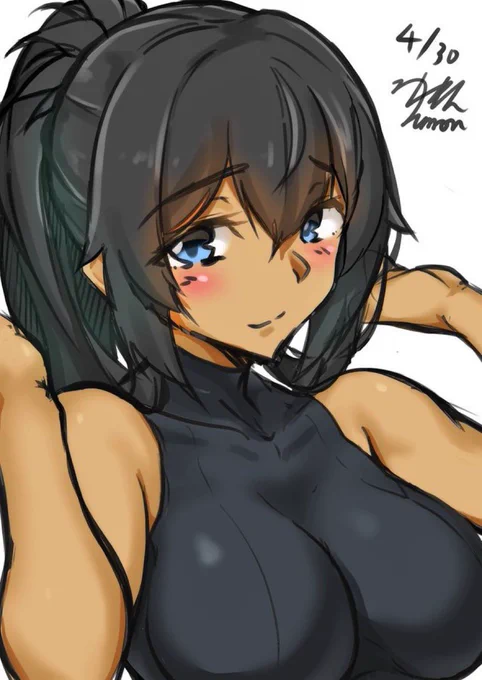 #ポニーテールの日 最近マイブームがきているポニテマオちゃん 