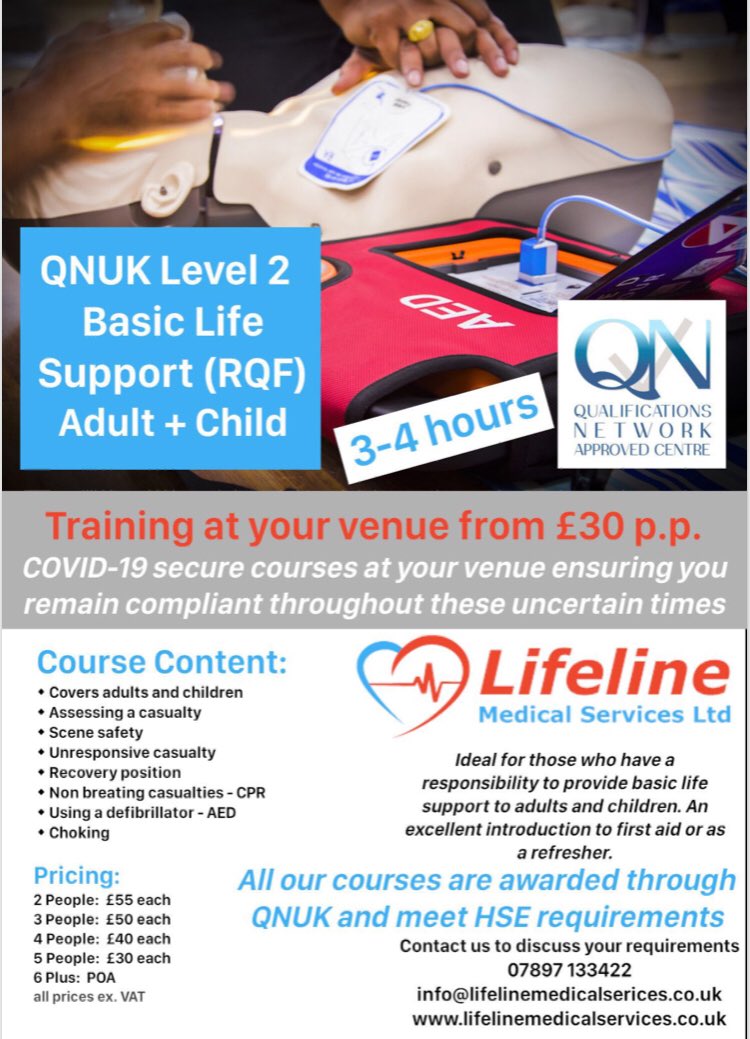 We’re now able to offer first aid courses at your workplace across the North East, Cumbria &amp; North Yorkshire from just £30 per person! #FirstAid #Training #COVIDー19 #Newcastle