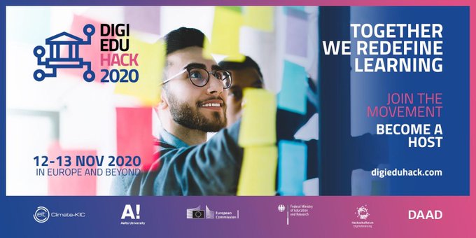 Na_carrera's tweet image. Join the @DigiEduHack movement on 12-13 November as a host and help find solutions to some of the world´s toughest #digitaleducation challenges! No #coding skills required More info: digieduhack.com
@EUDigitalEdu @DigiEduHack
 #WeRedefineLearning