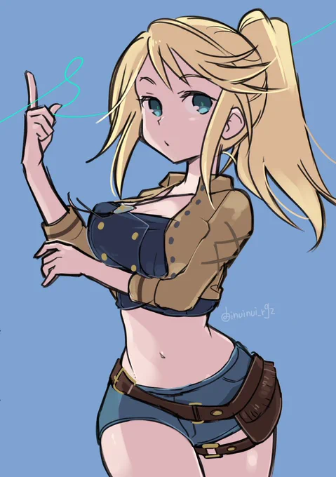 ポニテの日なのでポニテシャーリー。いろんな子にポニテきますように? #アリスギアお絵かき 