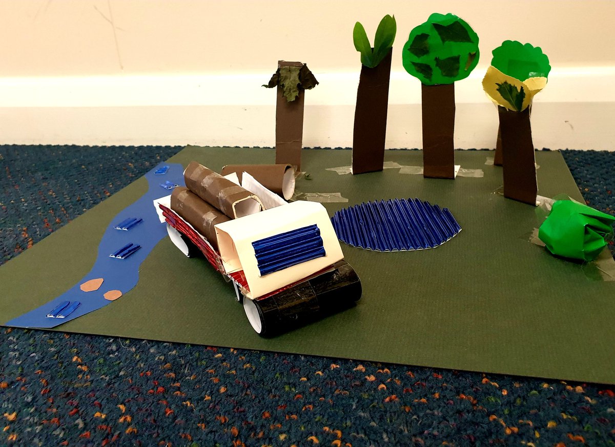 SherrierY6's tweet photo. Group 1 have been making rainforest dioramas and model volcanoes. https://t.co/vV7klSs5V0