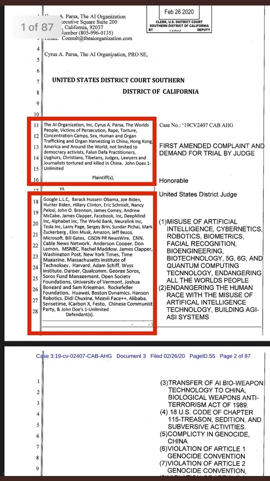 percocetmade's tweet photo. ACTUAL court case documents file against Barack Obama ,hilary Clinton , Joe Biden and Bill Gates LINKING them to sex crimes against children etc. WAKE UP #PIZZAGATE #frazzledrip #adrenochome #AdrenochromeHarvesting #donaldisoverparty #CometPingPong https://t.co/tFxWsarnPx