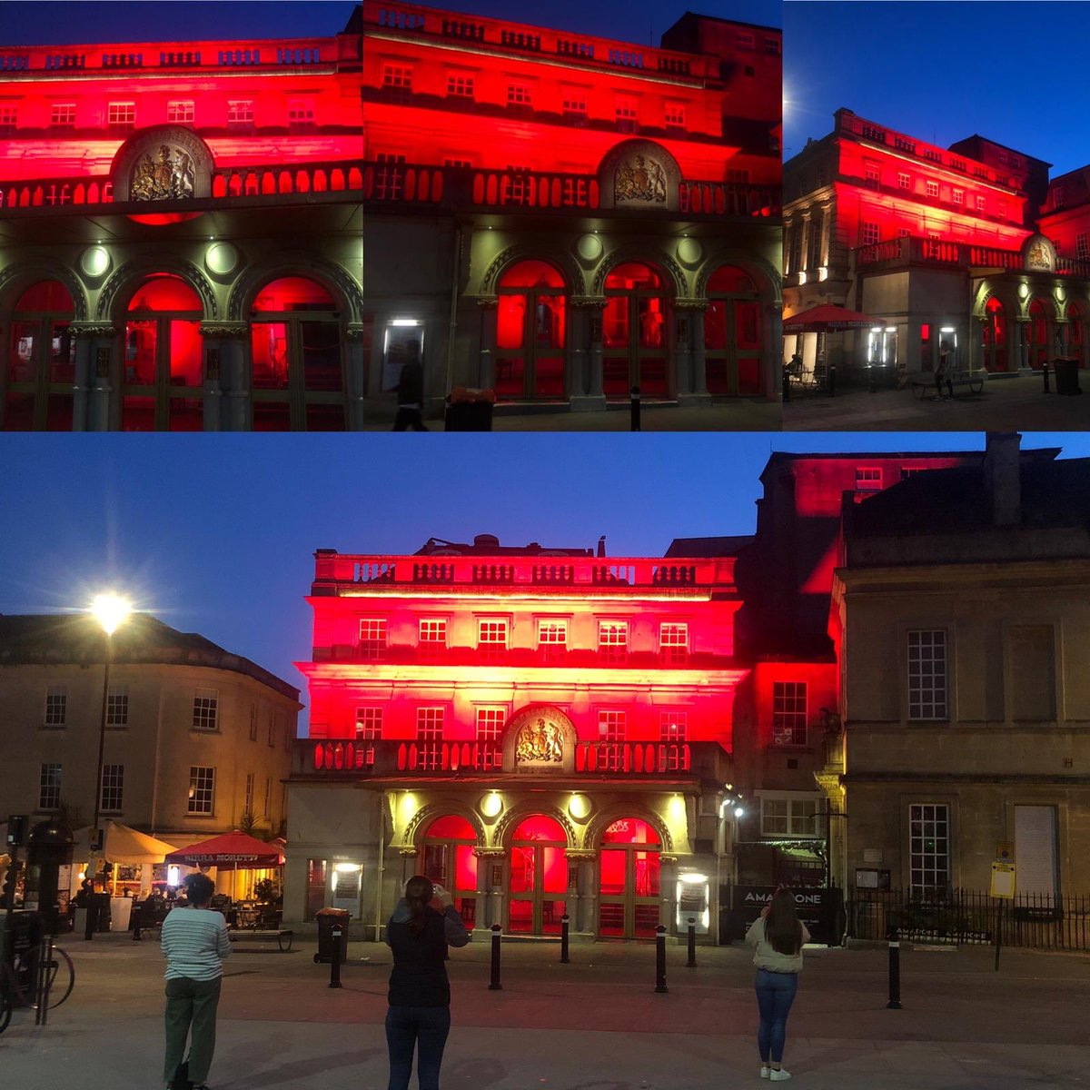 lydiamarsh13's tweet photo. Standing by... Ready when you are, Bor. #LightItInRed #theatreroyalbath https://t.co/Mj1wKfiBpl