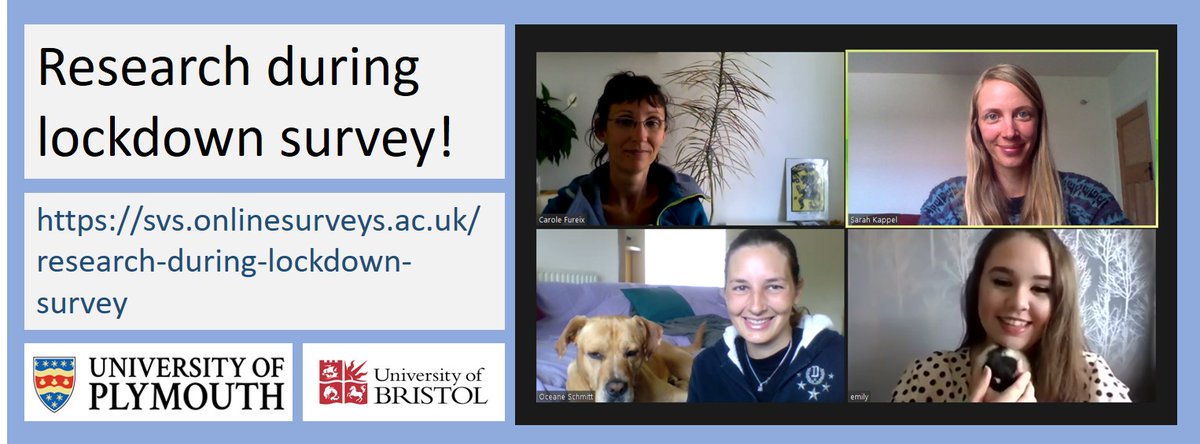 📢NEW survey alert - Assessing researchers' challenges during lockdown 🗒️ Aimed at researchers at all career stages working in Animal Behaviour and Welfare, and related disciplines. Please RT! svs.onlinesurveys.ac.uk/research-durin…