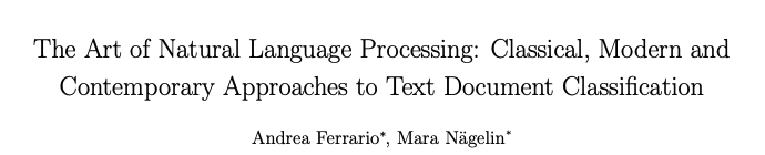 omarsar0's tweet image. An easy-to-follow tutorial on the art of NLP.

It doesn&apos;t include the popular Transformers but this should get you up to speed with the so-called classical and modern techniques for NLP. 

It really touches on some of the important concepts in NLP.

papers.ssrn.com/sol3/papers.cf…
