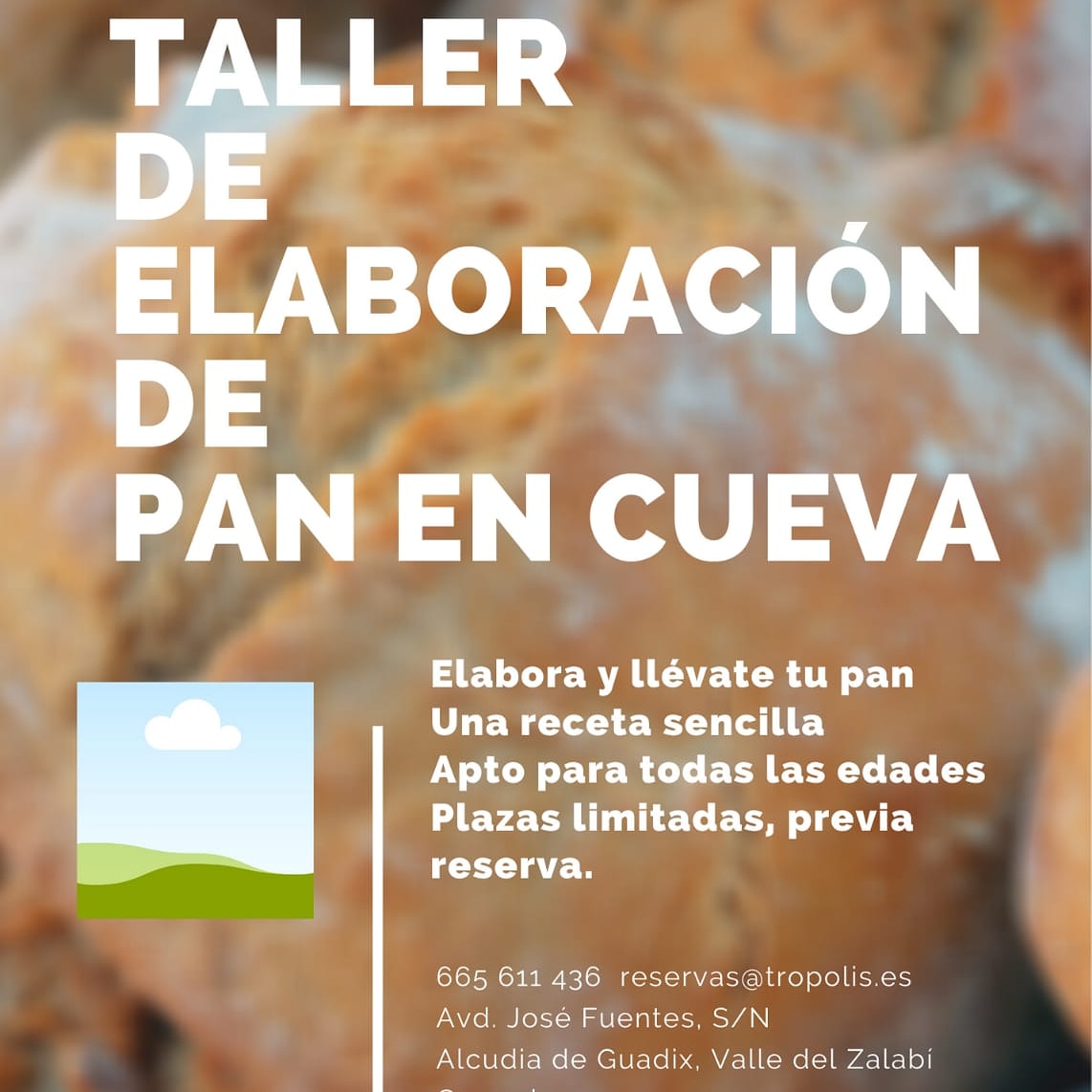 Ven y haz tu pan con nosotros
Plazas limitadas, reserva la tuya: 665 611 436