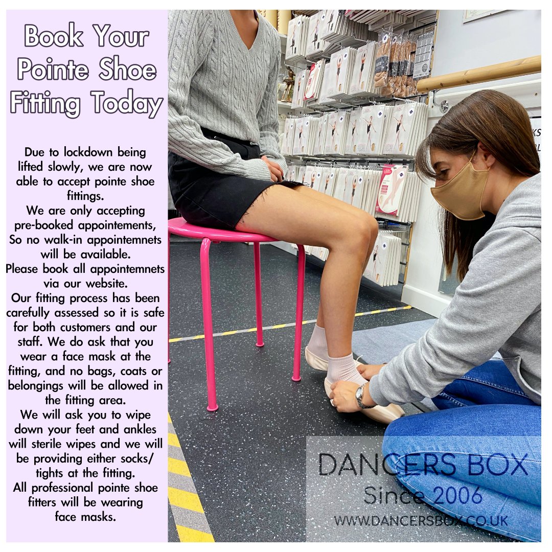 dancersboxuk's tweet photo. Book Your Pointe Shoe Fitting Today To Avoid Disappointment!
https://t.co/6M4erjNfU5

#dancersboxuk #dbukteam #dbstayhome #pointeshoes #pointeshoefitting #pointefitting #weareopen #bookonline https://t.co/NGhu1ZEbet