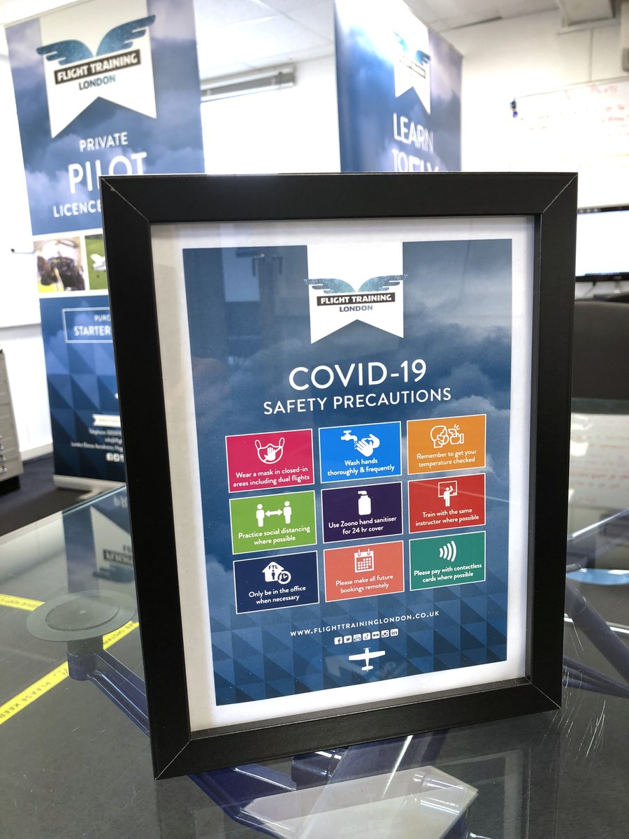 LondonPilots's tweet image. We'd like to put everyone at ease that we have complied with the Government's Guidance on managing the risk of Covid-19 and make sure you feel safe to come and check us out!