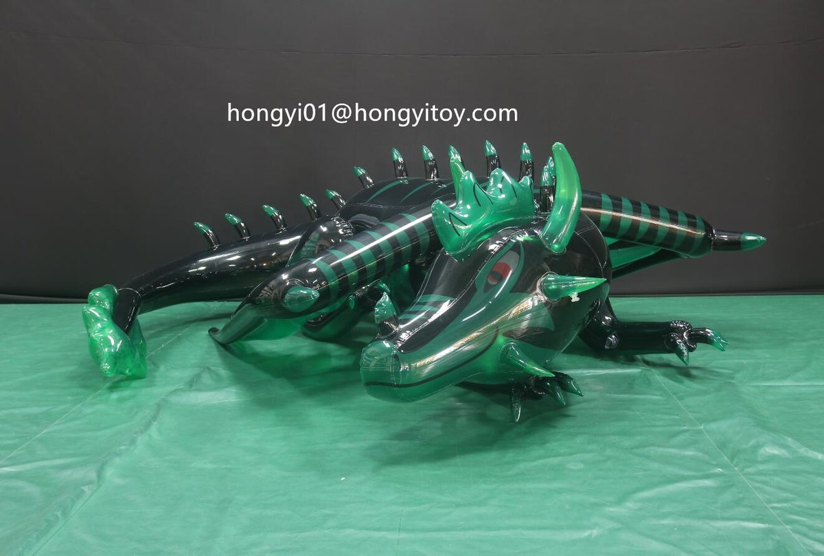 _Charlie_Cho's tweet photo. #dragon #clearpvc #inflatable #customtoy 
Black Green Inflatable Dragon https://t.co/Tkq4WN4kH3