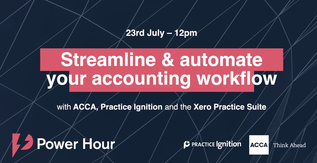 ignitionapp's tweet photo. Streamline &amp; automate your accounting workflow with @ACCA_UK, Practice Ignition and the @Xero Practice Suite. 

Join us 23 July 12pm (London) and learn how to supercharge your revenue, profits, and client service.

Secure your spot  👇
https://t.co/Zdu6e6PnwF https://t.co/KTgD22ukNW