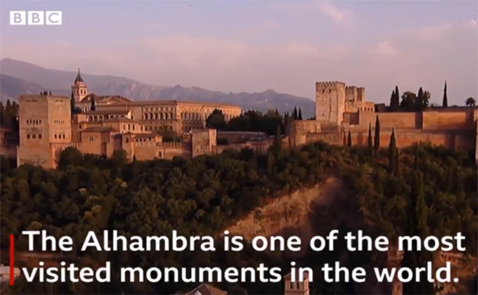 granadadigital's tweet photo. La cadena @bbcnews promociona la Alhambra 📽️🏰

🎥Así es el vídeo que ha publicado la cadena de televisión británica👉https://t.co/6Wnslvrzs5 https://t.co/kcFT3H3qxz
