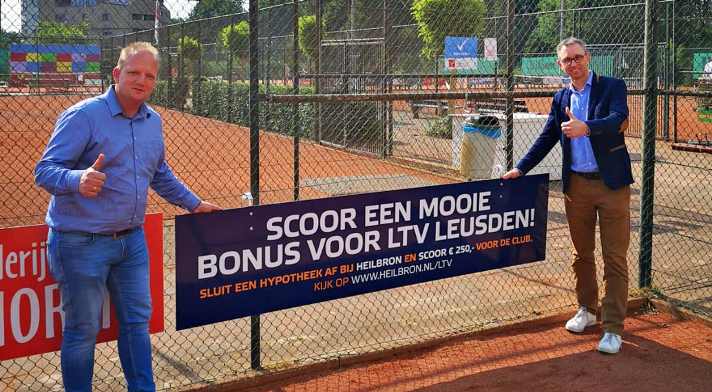 Sponsor uitgelicht: LTV Leusden strikt Heilbron voor unieke sponsorafspraak. Hun clubbonus creëert een win-win-winsituatie. Zie bit.ly/38yMH2j <a href="/Gem_Leusden/">Gemeente Leusden</a> #heilbron #sponsor #leusden #tennis