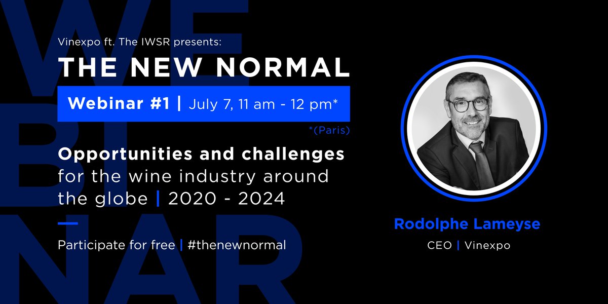 How does a country's management of Covid-19 correlate to the impact on its wine market?
Mark Meek, CEO <a href="/theiwsr/">IWSR</a> is discussing right now the future of the wine industry with @RodolpheLameyse CEO, @vinexpo at the live webinar #thenewnormal
attendee.gotowebinar.com/register/89989…