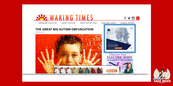 3/ “The great big autism obfuscation”:“A child gets a vaccine. The child suffers brain damage. That happens. That’s the truth the government buries in a mountain of obfuscation.” @UniofOxford, your ads are funding this.  #LiesCostLives