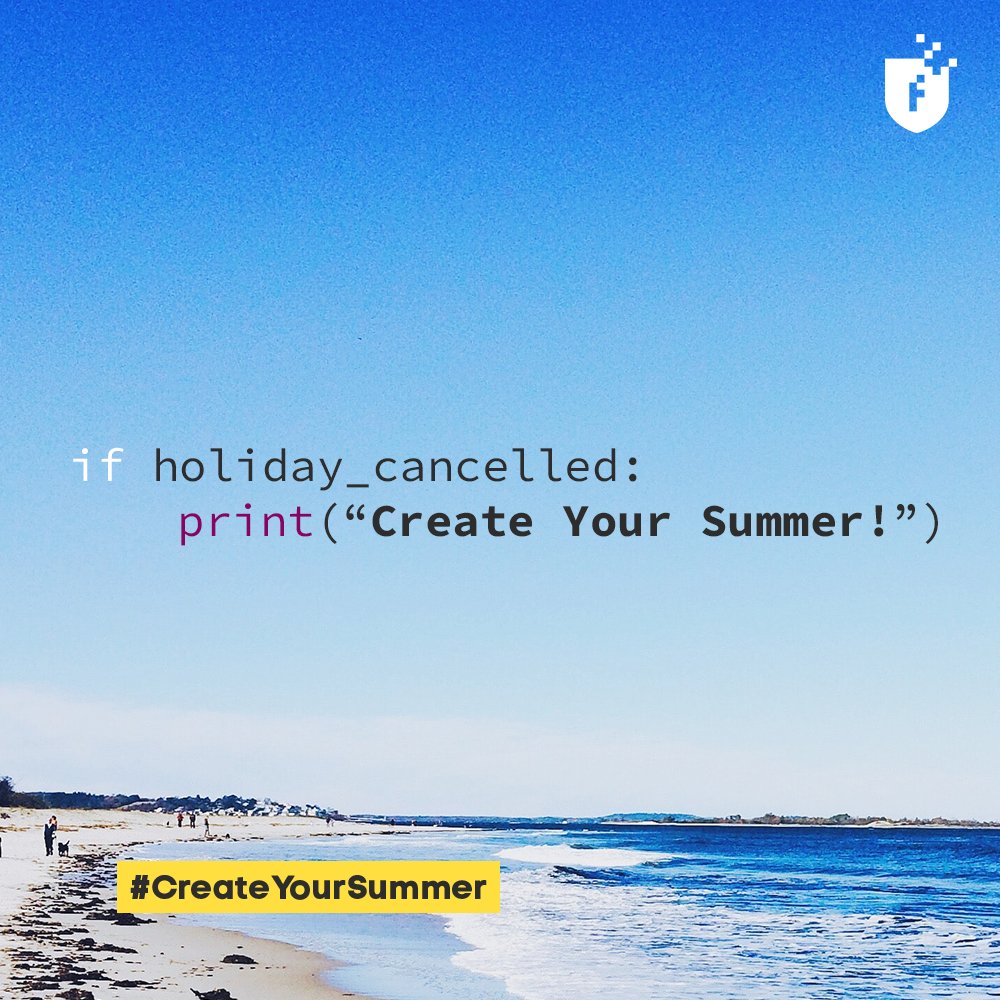 _astroally's tweet photo. I work at @FireTechCamp, and we hope to help young people #CreateYourSummer with awesome tech projects; coding, building AI models, developing video games, producing summer music hits and much more!
Get 20% off NOW using: FIRE20
>> https://t.co/lAnMjaouVc
#Programming #CodeCamp https://t.co/VPhoA67qAh