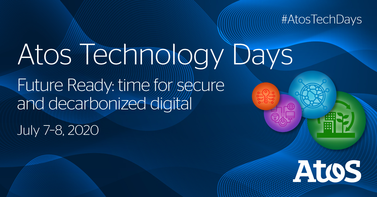 GerhildReckerth's tweet photo. Get, ready, get set - it's D-1⃣ before the Atos Tech days!

2 days to showcase technology and innovation in every industry, with sessions, demos and conversations led by experts. https://t.co/KcI3KpYrsD