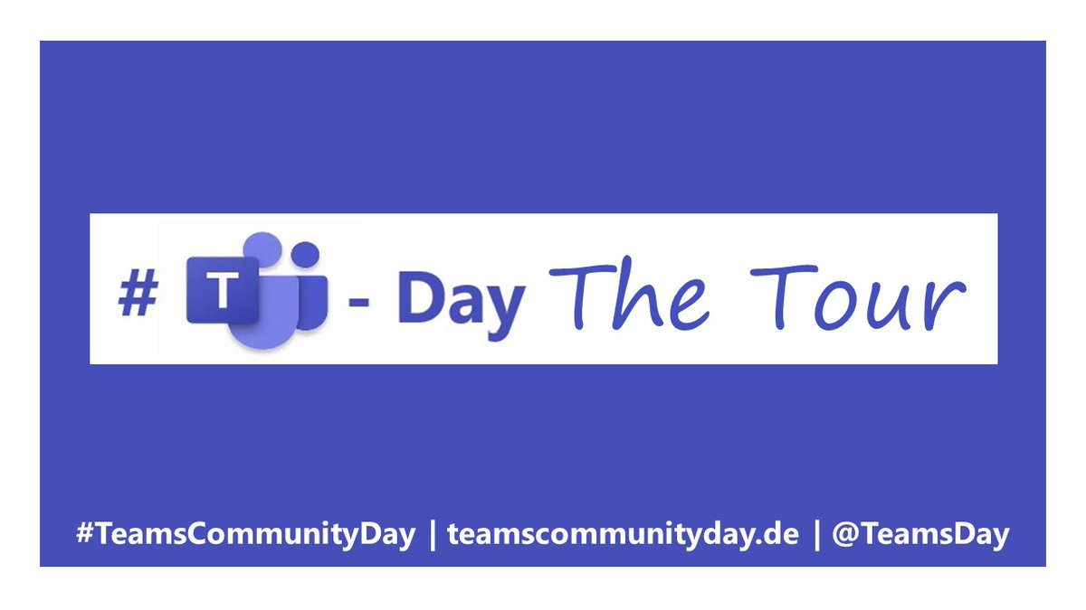 Ra_Koellner's tweet photo. 💜💜#TeamsCommunityDay - The Tour 💜💜
9th September
Call for Speakers is open
https://t.co/dOCZs8PvSs
We are looking for german and english content!
Be a #Teamshero and submit your session
@TeamsDay #MicrosoftTeams #Security #Compliance #Education #Adoption #Productivity https://t.co/s2wwgTXWj1