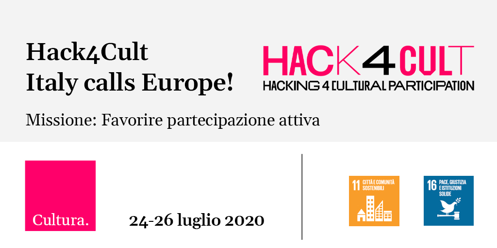 CSP_live's tweet photo. La #FondazioneCSP in partnership con l’@ECF_tweets e #ItinerariParalleli lancia #Hack4Cult, per ripensare #insieme la cultura di domani. Scopri di più: https://t.co/s4sX2qgoyE #CulturaCSP #PartecipazioneCSP #FavorirePartecipazioneAttiva https://t.co/VsDCxZYuin