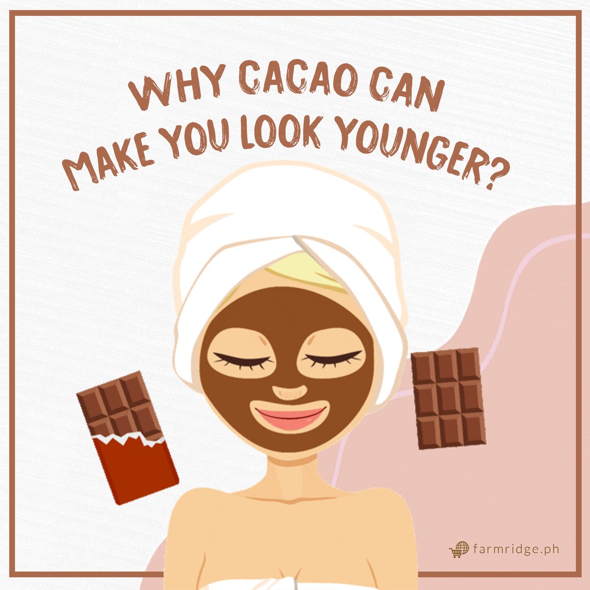 Farm_RidgePH's tweet photo. Why cacao can make you look younger? 

🍫 Get the glow with FLAVANOLS
🍫 Combat with ANTIOXIDANTS
🍫 Protect with vitamins and minerals Magnesium

Source: https://t.co/uEptz7ooOH

#cacaobenefits #darkchocolates #ms3choco #philippinemade #davaocacao #farmridgeph https://t.co/p9bwESoTIv