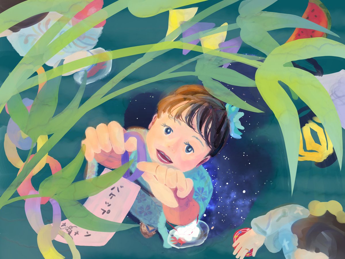 三上 鮎子 イラストレーター Ayuko Mikami どうしても二枚描きたかったけど 七夕に間に合わなそうなのでとりあえず二枚目はワンドロで 来年はもっと上手くなってますように もうすぐモルフォ人体終わるので 次は顔を頑張る 七夕祭り 今年は祭りは 三上 鮎子 イラストレーター Ayuko Mikami どうしても二枚描きたかったけど 七夕に間に合わなそうなのでとりあえず二枚目はワンドロで 来年はもっと上手くなってますように もうすぐモルフォ人体終わるので 次は顔を頑張る 七夕祭り 今年は祭りは
