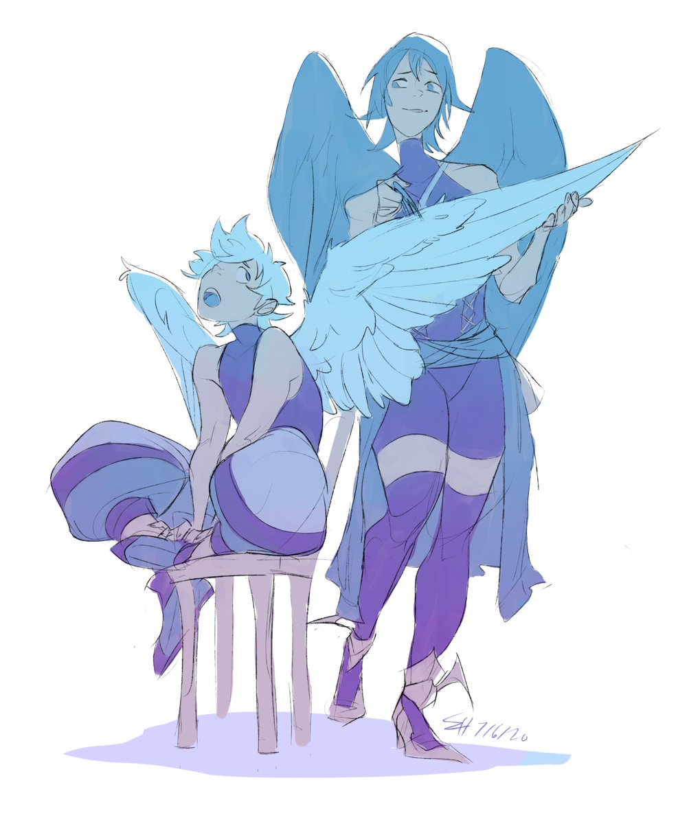 imsweeps's tweet photo. more wing stuff! tbh i thought about it and ventus would have ruffled feathers too, aqua probably combs them for him https://t.co/udaRCOyFmN