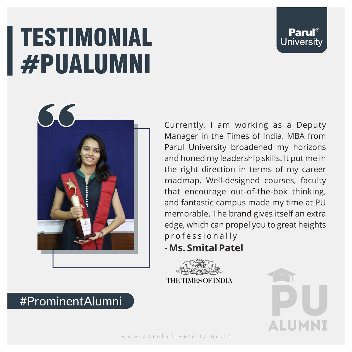 ParulUniversity's tweet photo. #ProminentAlumni https://t.co/SOIS0ledsX