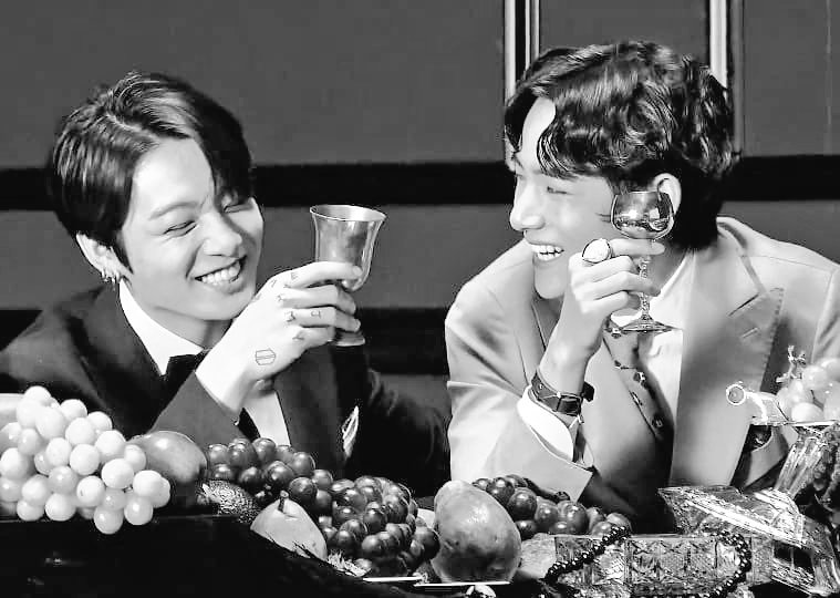 jungkook and taehyung on their fancy dinner in private room at a restaurant (France, 1958)