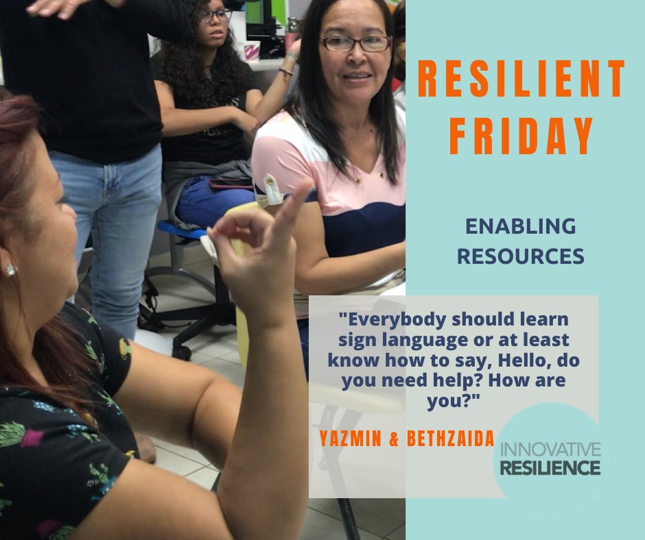 Before Covid-19, we held #SignLanguage workshops in #PuertoRico at public health clinics. We provided this workshop to support requests from nurses worried about how to communicate with their deaf patients. #Resilient Communities