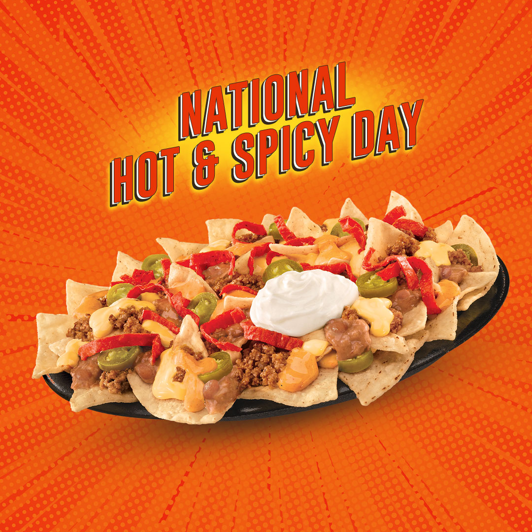 TacoBellKuwait's tweet photo. اليوم يوم الحر.. لا تطوفكم
فولكانو ناتشوز، اطببها الحين من طلبات، ديليفرو أو اتصل على 1834040

Today is National Hot &amp; Spicy Day, Explode your taste with great Volcano Nachos.
Order now from Talabat, Deliveroo or call 1834040 https://t.co/pTiGcO9wAq