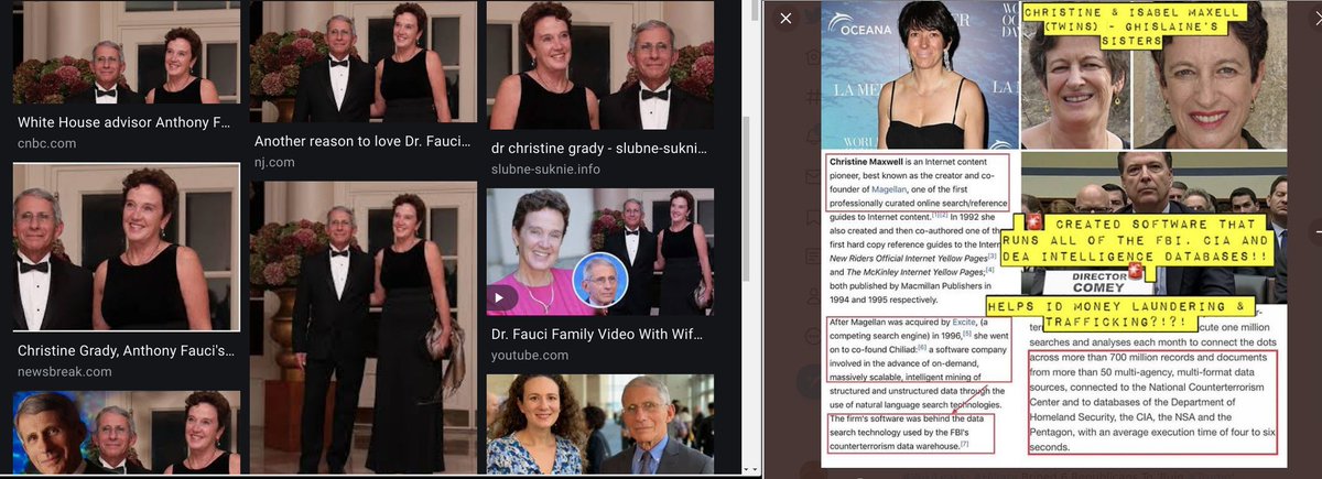 BrianGPowell's tweet photo. @QBlueSkyQ So is "Christine Grady" a.k.a. "Christine Maxwell"?
Is #FoulCheese's wife #GhislaneMaxWell's sister?
#MaxWell & #EpStein ran a honey-pot of #BlackMail for #Mossad to keep the #Sheeple #Goyim controlled; but, the rest is a bit unclear--daddy #MaxWell pushed #PromiseSoftWare BTW https://t.co/FgGYvpnkdW