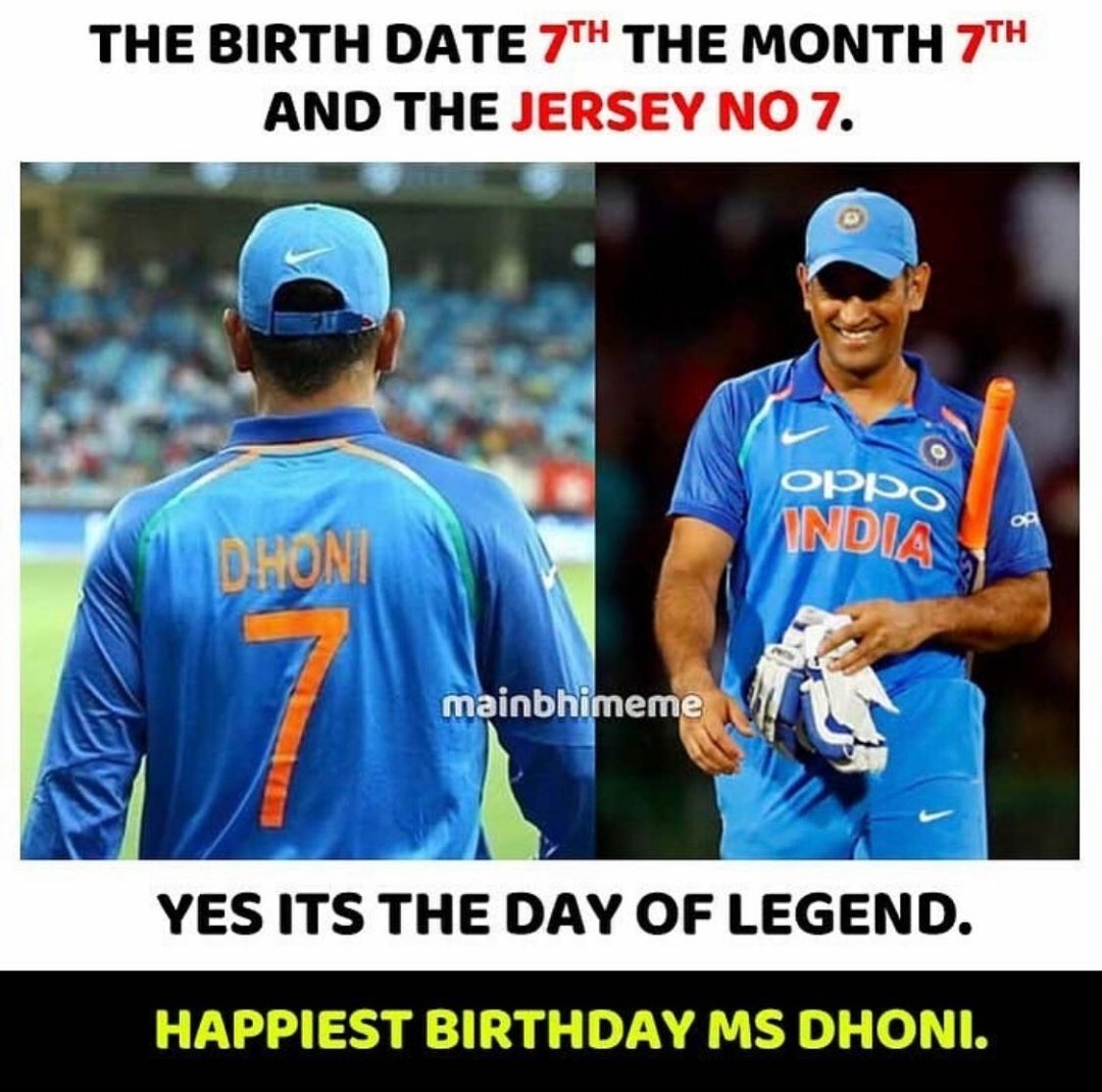 SagarJ95's tweet photo. Happiest bday Mahi, 
U r an inspiration of many
7 is not just a number, it's an emotion of many 🔥
Thanks for giving the most precious TROPHY #MSDhoni
@msdhoni https://t.co/TzHjMawWRb
