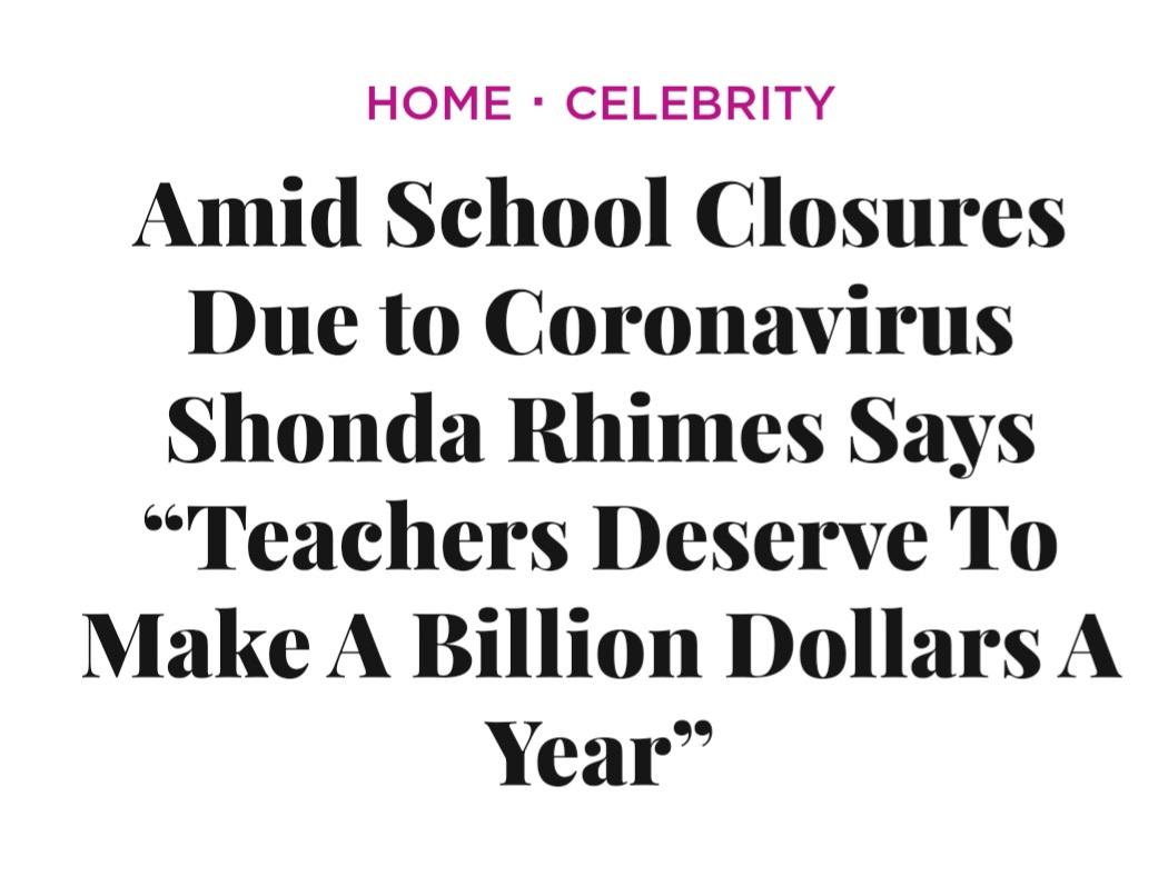 Remember when this was the sentiment? Now it's get back to your classrooms, kids won't wear masks, and you can buy your own damn Clorox wipes.