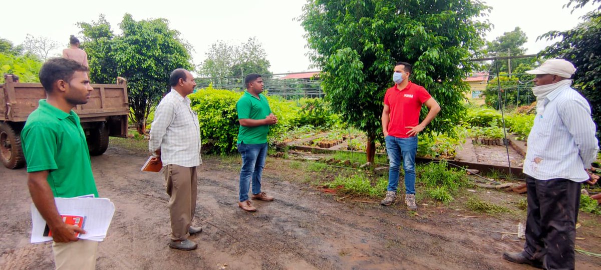 PareshC21052487's tweet photo. Plantation started now as there was enough rain...Vankal Range... https://t.co/FrAQC4KXRv