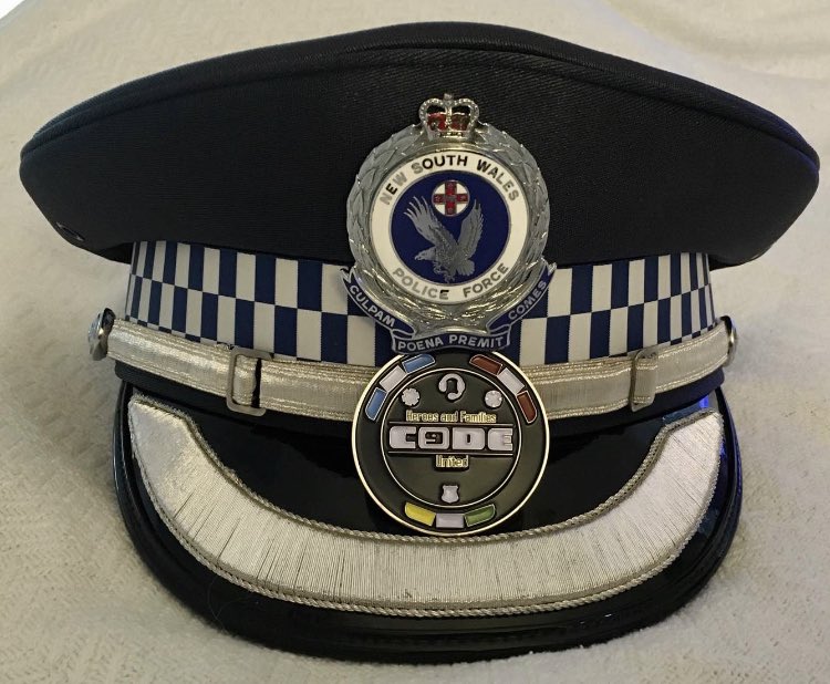 Policefamilydoc's tweet photo. The Code 9 coins have been traveling all over the world! This one made it to Australia! We want officers all over the world to know how much we appreciate them, thank them and that we are here for them. It’s our way to give back. #code9challengecoins #code9 #code9family #thankyou https://t.co/mf8UL5znIs