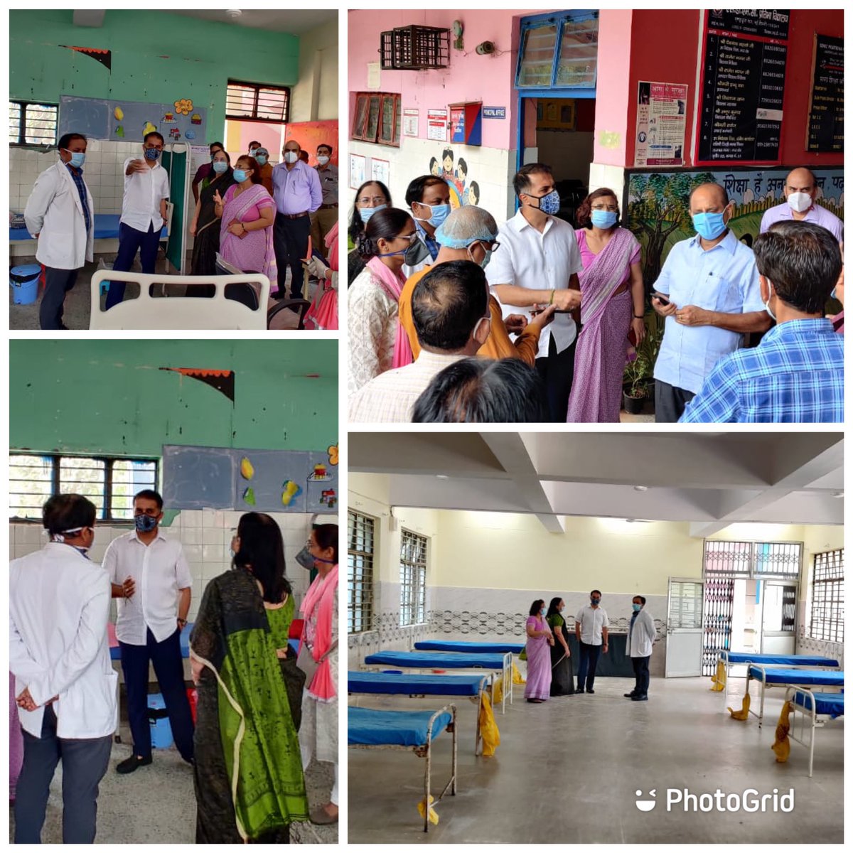 duttabhishek's tweet photo. Great initiative by .@GyaneshBharti1 ji of setting up #issolation and #Quarantine Center at zonal level , we have converted our SDMC school in Andrews Ganj wt 30 bed facilitates.Inspected along with with Deputy Commissioner , Principal , Health staff & Municipal corporation team. https://t.co/v8emZkatmw